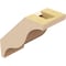 Ekena Millwork 3-inch W x 6-inch D x 6-inch H Funston Rough Cedar Woodgrain TimberThane Knee Brace, Primed BRCUR03X06X06FSTRCPR - alternate 4